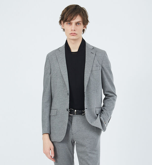 ABAHOUSE「【セットアップ対応】モックロディ WFバックメッシュ ジャケット」|テーラードジャケット|グレー系その他1