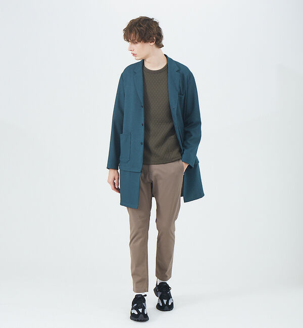 ABAHOUSE「ツイル ストレッチ 2WAY ショップコート」|テーラードジャケット|
