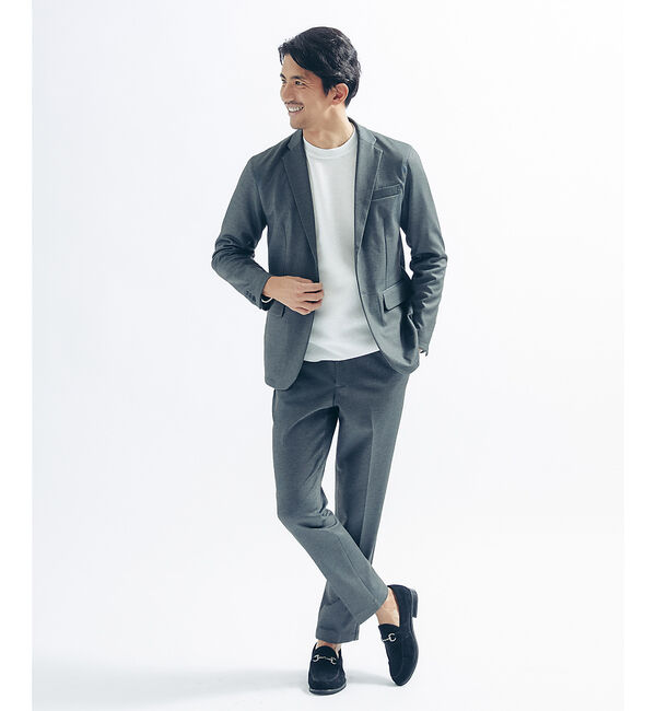 ABAHOUSE「【セットアップ対応】ポンチ イージー スラックス パンツ」|スラックス|