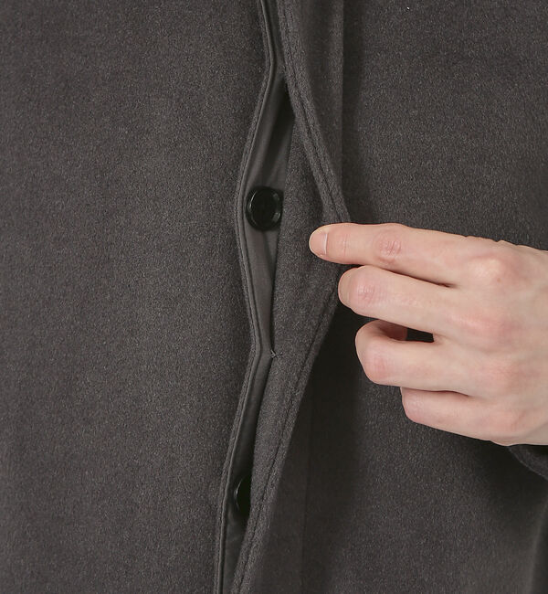 ABAHOUSE「【毛玉レス】ウール調メルトン スタンドコート」|その他|