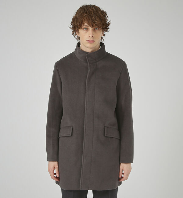 ABAHOUSE「【毛玉レス】ウール調メルトン スタンドコート」|その他|