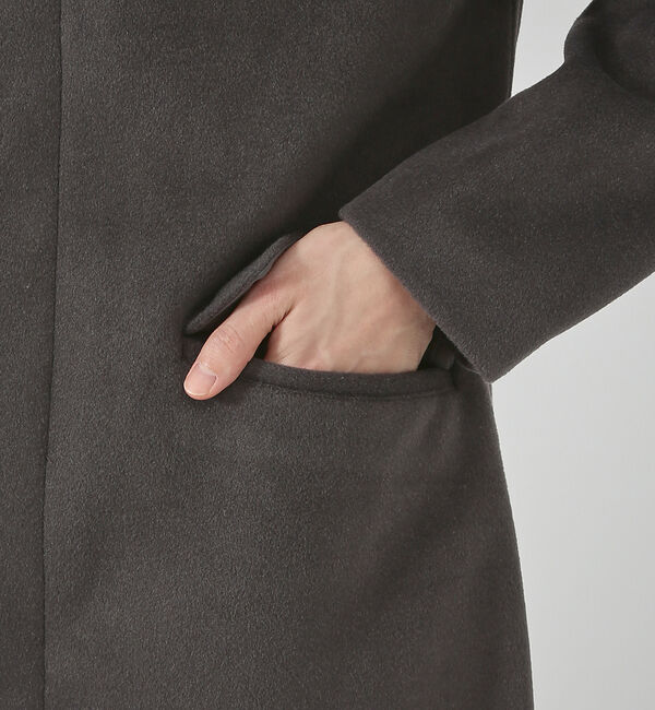 ABAHOUSE「【毛玉レス】ウール調メルトン スタンドコート」|その他|