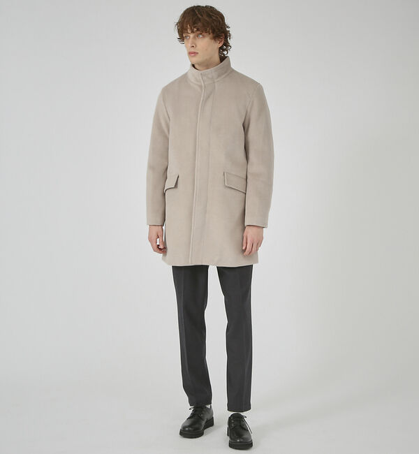 ABAHOUSE「【毛玉レス】ウール調メルトン スタンドコート」|その他|