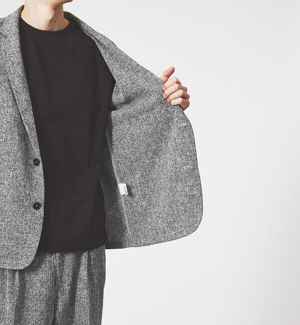 ABAHOUSE「【セットアップ対応】サマーツイード イージー ジャケット / サマージャケット」|テーラードジャケット|