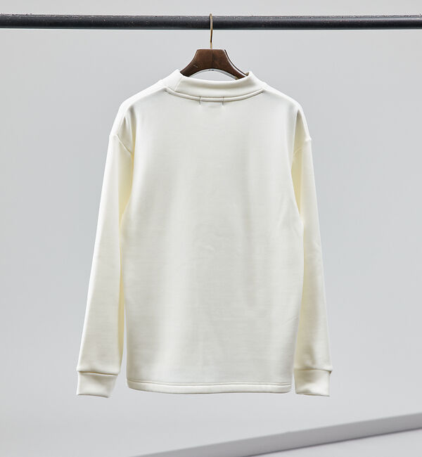 ABAHOUSE「【ふわふわ・もちもち】裏シャギー モックネック 長袖Tシャツ」|Tシャツ・カットソー|