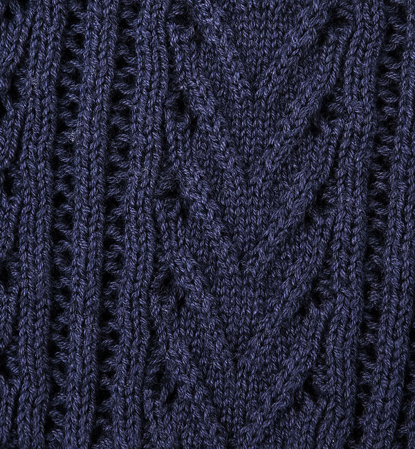 ABAHOUSE「【透かし編み】グラデーション シアー カーディガン」|カーディガン|