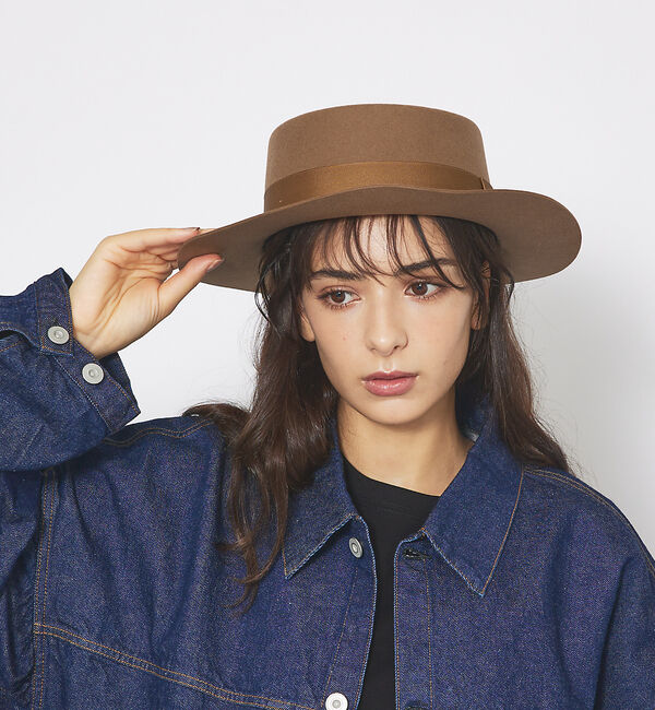 ABAHOUSE「【RUBEN/ルーベン】BOUTER FELT HAT/フェルトハット/RUS-」|その他|ベージュ