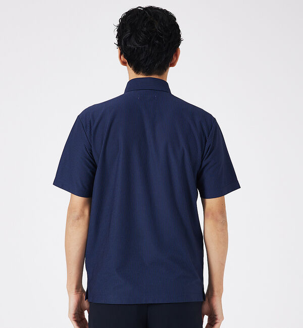 ABAHOUSE「トリコットサッカー ボタンダウン ポロシャツ」|ポロシャツ|