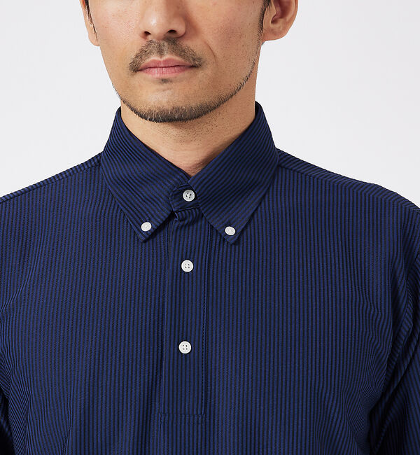 ABAHOUSE「トリコットサッカー ボタンダウン ポロシャツ」|ポロシャツ|