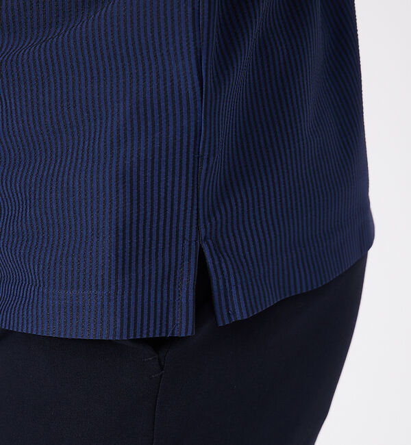 ABAHOUSE「トリコットサッカー ボタンダウン ポロシャツ」|ポロシャツ|