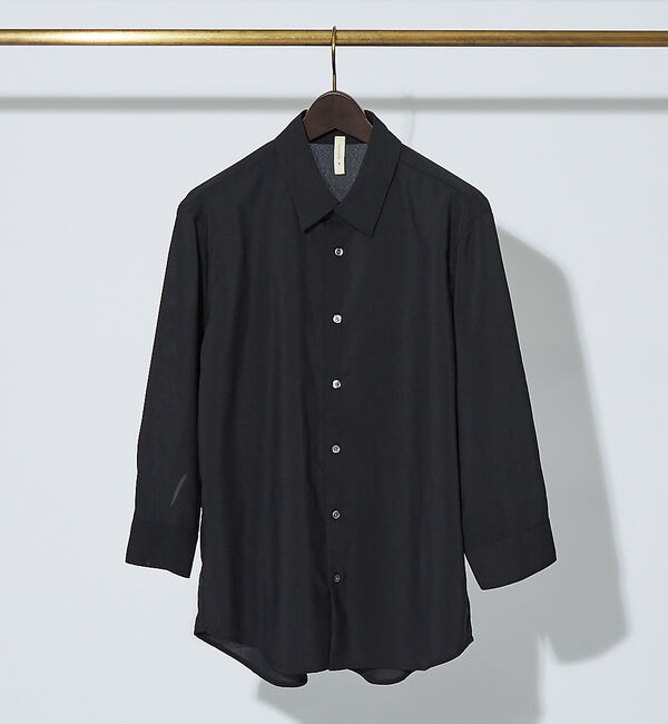 ABAHOUSE「【リネンタッチ】7分袖シャツ」|シャツ・ブラウス|