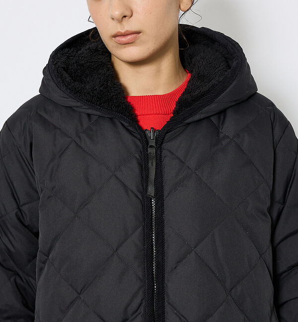 ABAHOUSE「【TAION / タイオン】シティ リバーシブル パイピングフード ダウン&times;ボア」|ダウン|