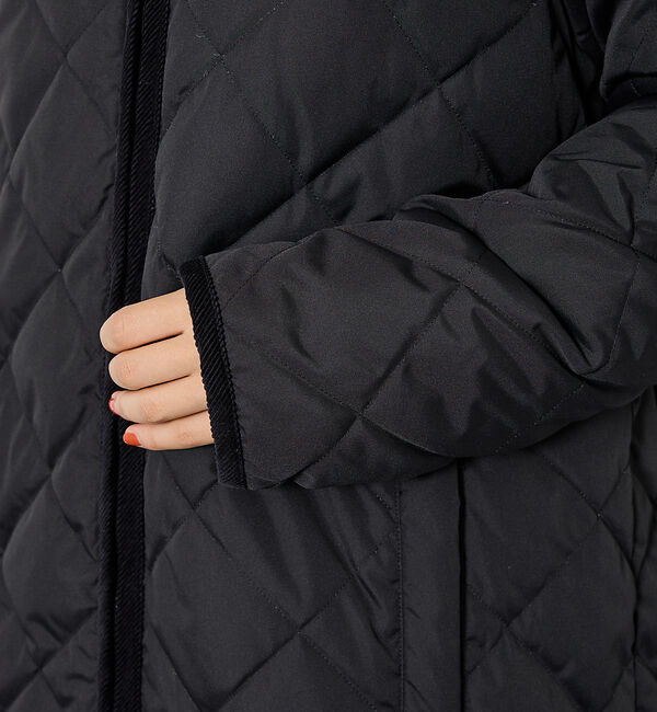 ABAHOUSE「【TAION / タイオン】シティ リバーシブル パイピングフード ダウン&times;ボア」|ダウン|