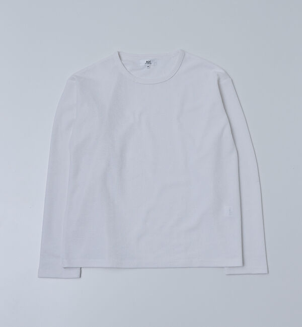 ABAHOUSE「【AH ABAHOUSE】モダン カノコ クルーネック ロングスリーブTシャツ」|Tシャツ・カットソー|