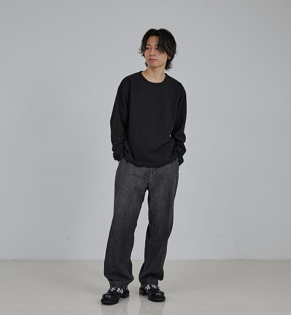 ABAHOUSE「【AH ABAHOUSE】モダン カノコ クルーネック ロングスリーブTシャツ」|Tシャツ・カットソー|