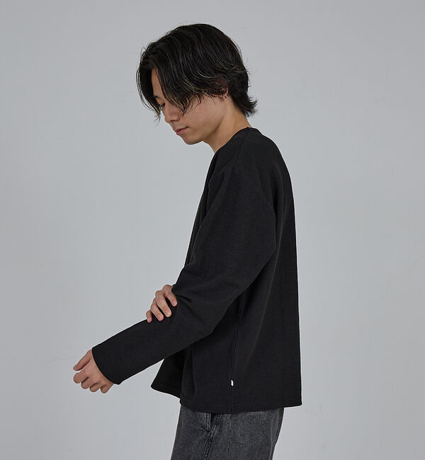 ABAHOUSE「【AH ABAHOUSE】モダン カノコ クルーネック ロングスリーブTシャツ」|Tシャツ・カットソー|