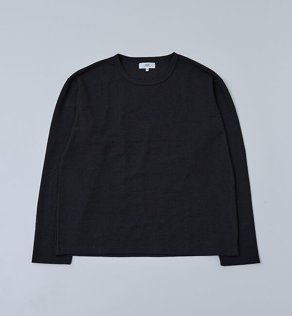 ABAHOUSE「【AH ABAHOUSE】モダン カノコ クルーネック ロングスリーブTシャツ」|Tシャツ・カットソー|