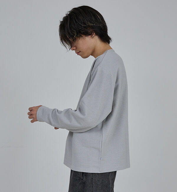 ABAHOUSE「【AH ABAHOUSE】モダン カノコ クルーネック ロングスリーブTシャツ」|Tシャツ・カットソー|