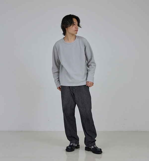 ABAHOUSE「【AH ABAHOUSE】モダン カノコ クルーネック ロングスリーブTシャツ」|Tシャツ・カットソー|