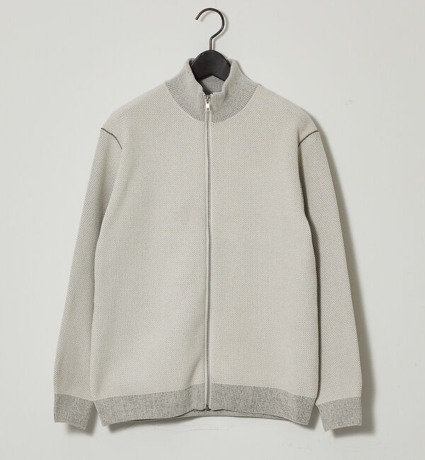 ABAHOUSE「ダブルフェイス カノコ ドライバーズニット」|ニット・セーター|オフホワイト