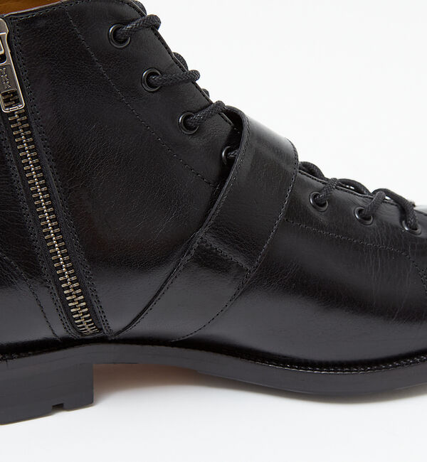 alfredoBANNISTER「【販売店舗限定】ベルトデザイン レースアップブーツ / ワークブーツ」|ショートブーツ|