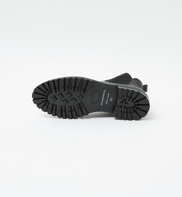 alfredoBANNISTER「【ソフトレザー】ドレープ ミラートゥ サイドゴア タンクソール ブーツ 札幌店+」|ショートブーツ|