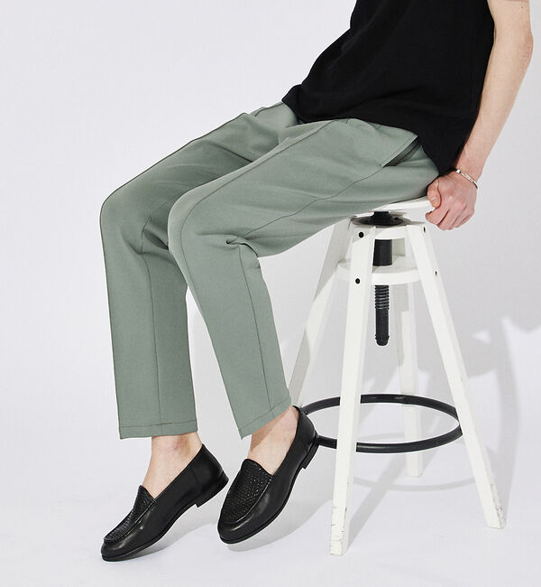 alfredoBANNISTER「レザーメッシュスリッポン」|スニーカー|