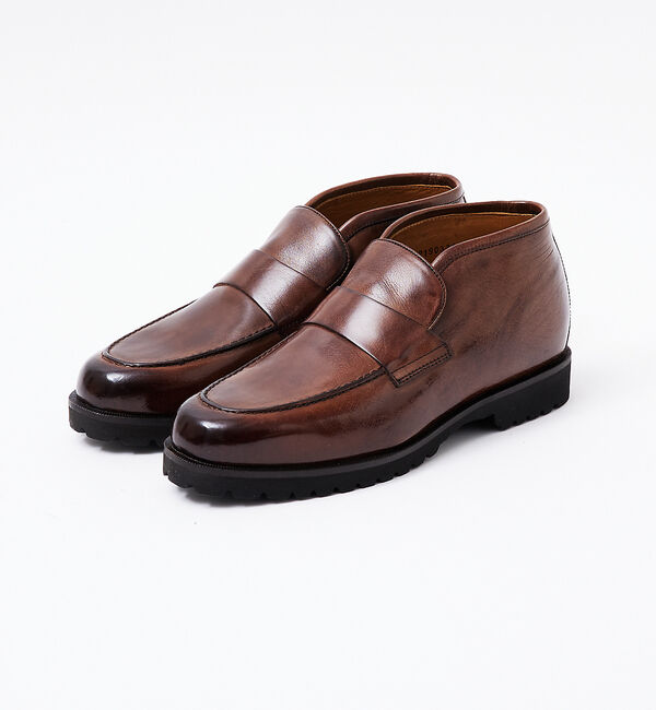 alfredoBANNISTER「【WEB別注】軽量ローファー ブーツ」|ローファー|ブラウン