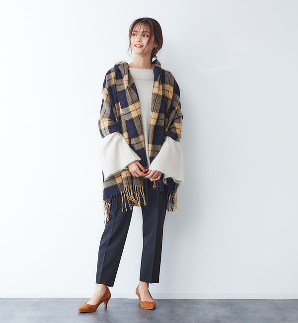 Rouge vif「起毛チェックストール」|マフラー|