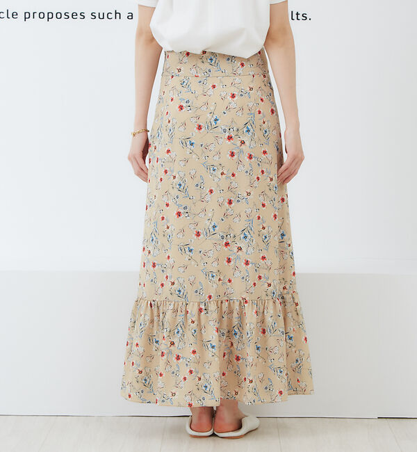Rouge vif「フレンチフラワープリントスカート」|スカート|