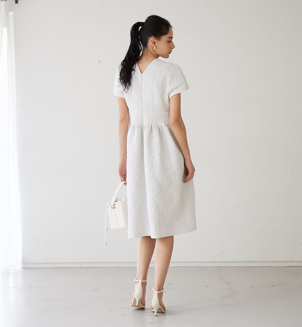 Rouge vif「【BELLE ROBE】ふくれジャガードワンピース」|ワンピース|