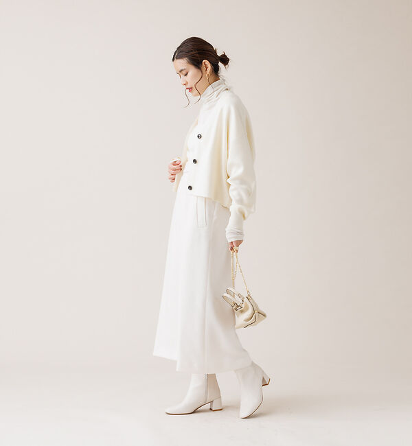 Rouge vif「【XSサイズ展開】 デザインベルトトラペーズスカート」|スカート|