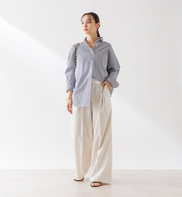 Rouge vif「コットンブロードタックフォルムシャツ」|シャツ・ブラウス|