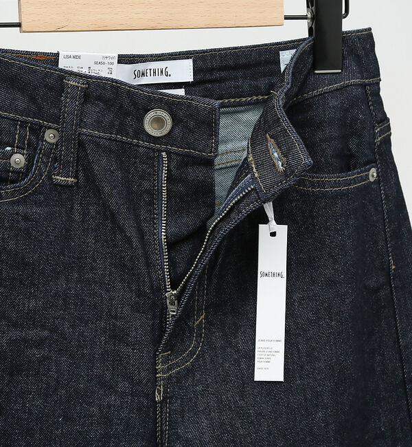 Rouge vif「【SOMETHING/サムシング】LISA ワイド デニムパンツ」|デニム|