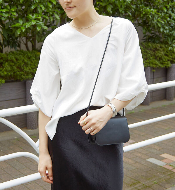 Rouge vif「袖タックブラウス」|シャツ・ブラウス|