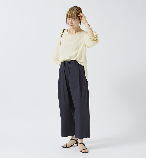 Rouge vif「袖タックブラウス」|シャツ・ブラウス|