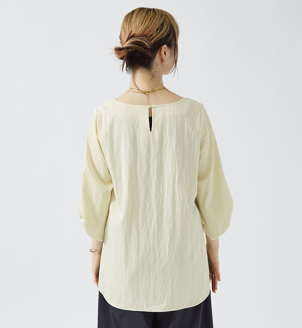 Rouge vif「袖タックブラウス」|シャツ・ブラウス|