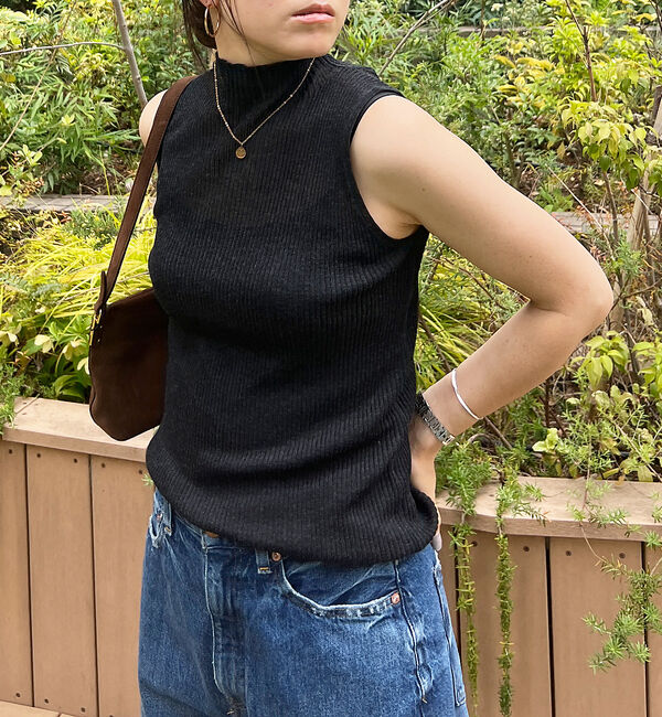 Rouge vif「シアーアメスリラメリブハイネック」|ニット・セーター|スミクロ