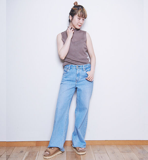 Rouge vif「シアーアメスリラメリブハイネック」|ニット・セーター|