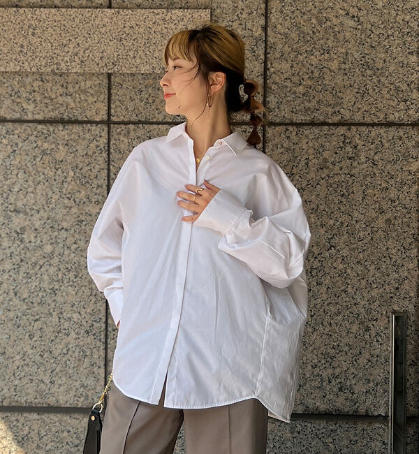 Rouge vif「マチ付きドルマンワイドシャツ」|シャツ・ブラウス|