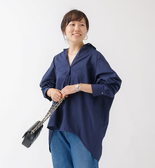 Rouge vif「マチ付きドルマンワイドシャツ」|シャツ・ブラウス|