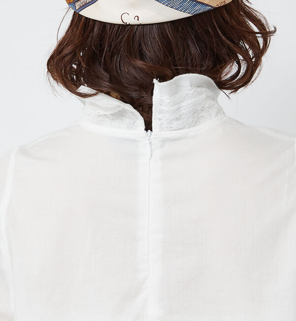 Rouge vif「レースハイネックブラウス」|シャツ・ブラウス|