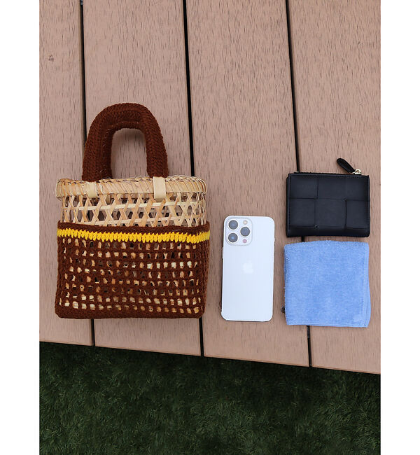 Rouge vif「【THAILAND MADE / タイランド メイド】かごバッグ / パームツリ」|かごバッグ|