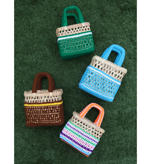 Rouge vif「【THAILAND MADE / タイランド メイド】かごバッグ / パームツリ」|かごバッグ|