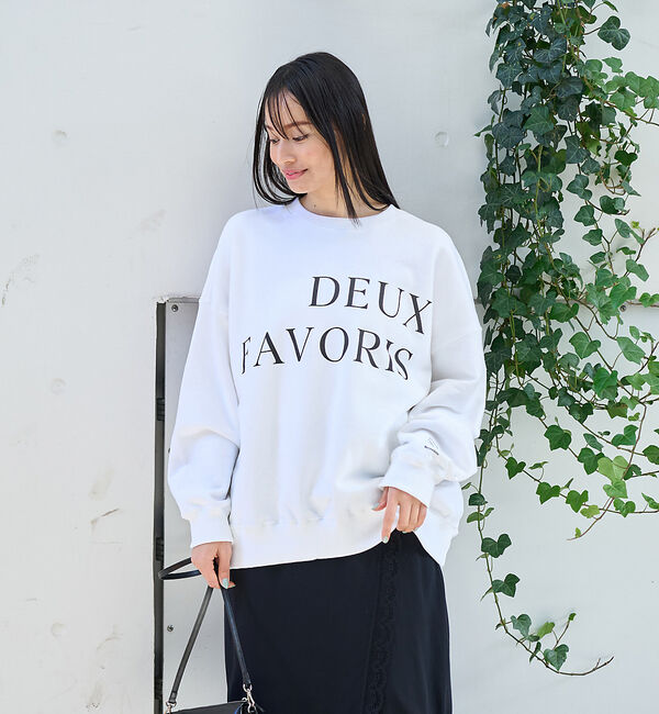 Rouge vif「オーバーサイズロゴスウェット」|スウェット・ジャージ|