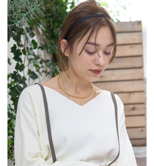 Rouge vif「【ucalypt/ユーカリプト 】別注チェーン付きチョーカー」|ネックレス|