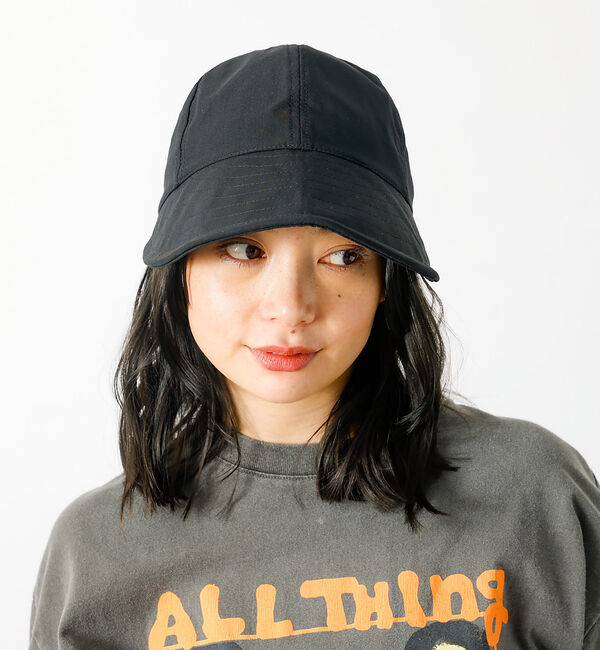 Rouge vif「【Ruben/ルーベン】フェイクナイロンデイリーキャップ（つば深め）【WEB限定」|その他|ブラック