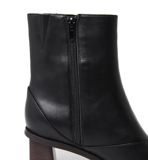 AU BANNISTER「【スノーソール】スクエアトゥブーツ」|ショートブーツ|