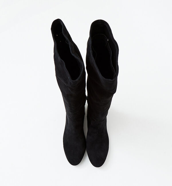 AU BANNISTER「【スノーソール】フラットヒールニーハイブーツ」|ショートブーツ|