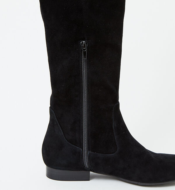 AU BANNISTER「【スノーソール】フラットヒールニーハイブーツ」|ショートブーツ|